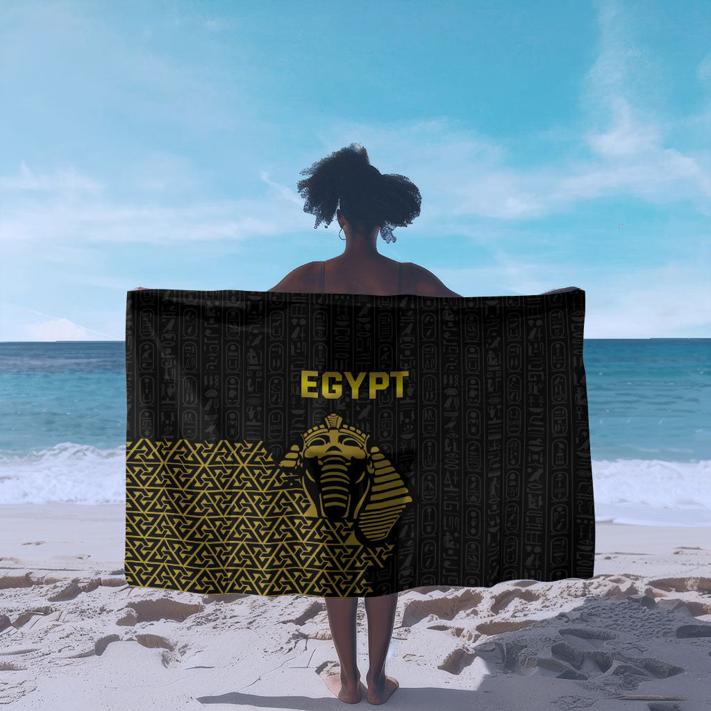 World Football 2026 Egypt Sarong Pharaohs Hieroglyphs Pride Black Version