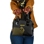 World Football 2026 Egypt Shoulder Handbag Pharaohs Hieroglyphs Pride Black Version