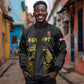 Custom World Football 2026 Egypt Sleeve Zip Bomber Jacket Pharaohs Hieroglyphs Pride Black Version