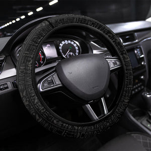 World Football 2026 Egypt Steering Wheel Cover Pharaohs Hieroglyphs Pride Black Version