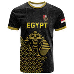Custom World Football 2026 Egypt T shirt Pharaohs Hieroglyphs Pride Black Version