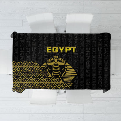 World Football 2026 Egypt Tablecloth Pharaohs Hieroglyphs Pride Black Version