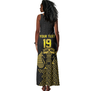 Custom World Football 2026 Egypt Tank Maxi Dress Pharaohs Hieroglyphs Pride Black Version