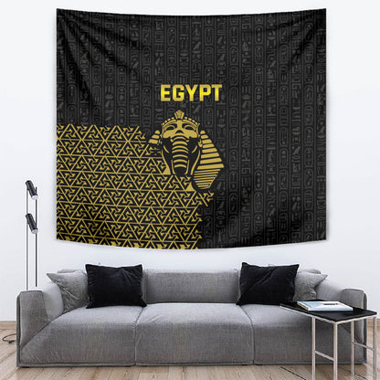World Football 2026 Egypt Tapestry Pharaohs Hieroglyphs Pride Black Version