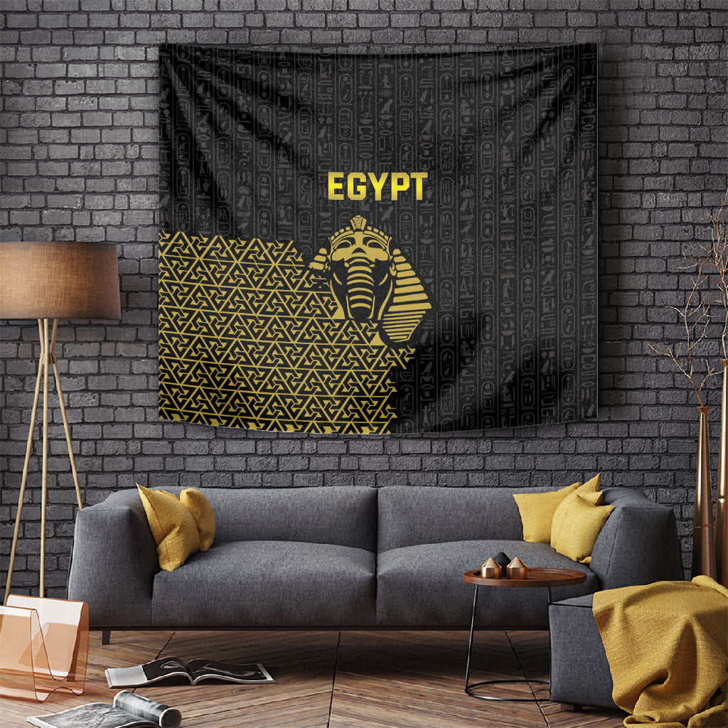 World Football 2026 Egypt Tapestry Pharaohs Hieroglyphs Pride Black Version