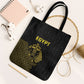World Football 2026 Egypt Tote Bag Pharaohs Hieroglyphs Pride Black Version