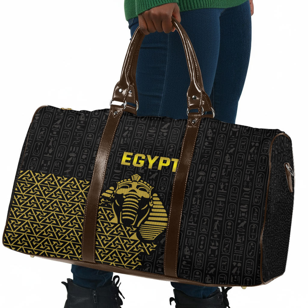 World Football 2026 Egypt Travel Bag Pharaohs Hieroglyphs Pride Black Version