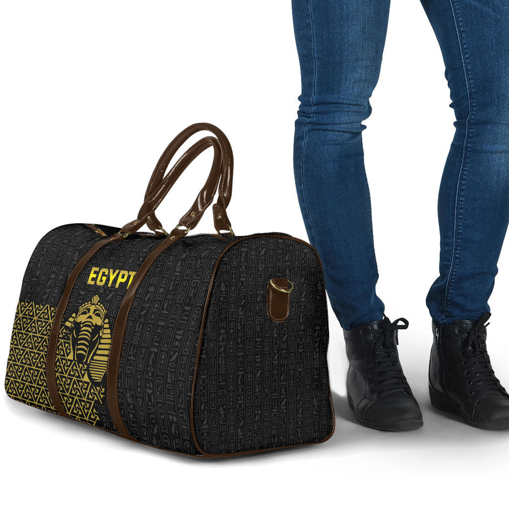World Football 2026 Egypt Travel Bag Pharaohs Hieroglyphs Pride Black Version