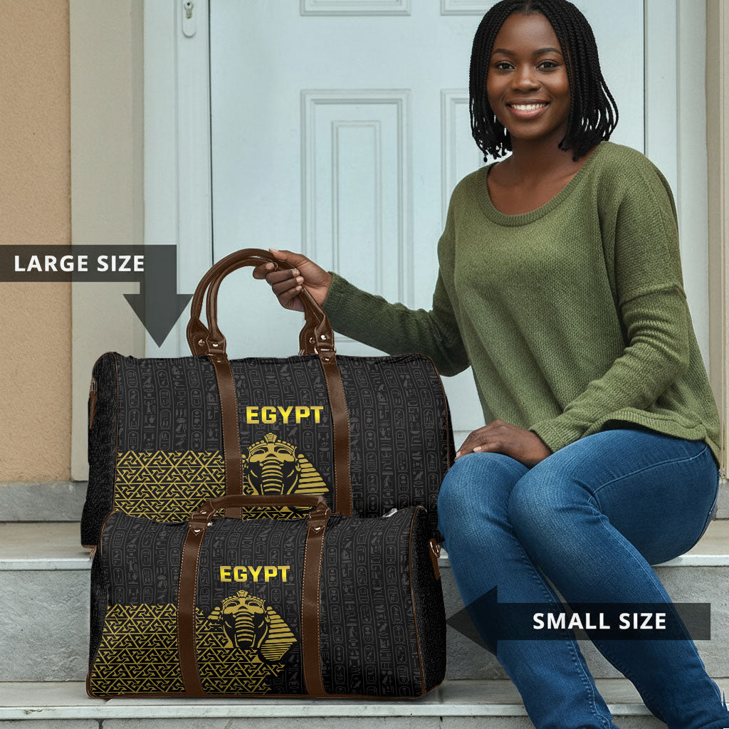 World Football 2026 Egypt Travel Bag Pharaohs Hieroglyphs Pride Black Version