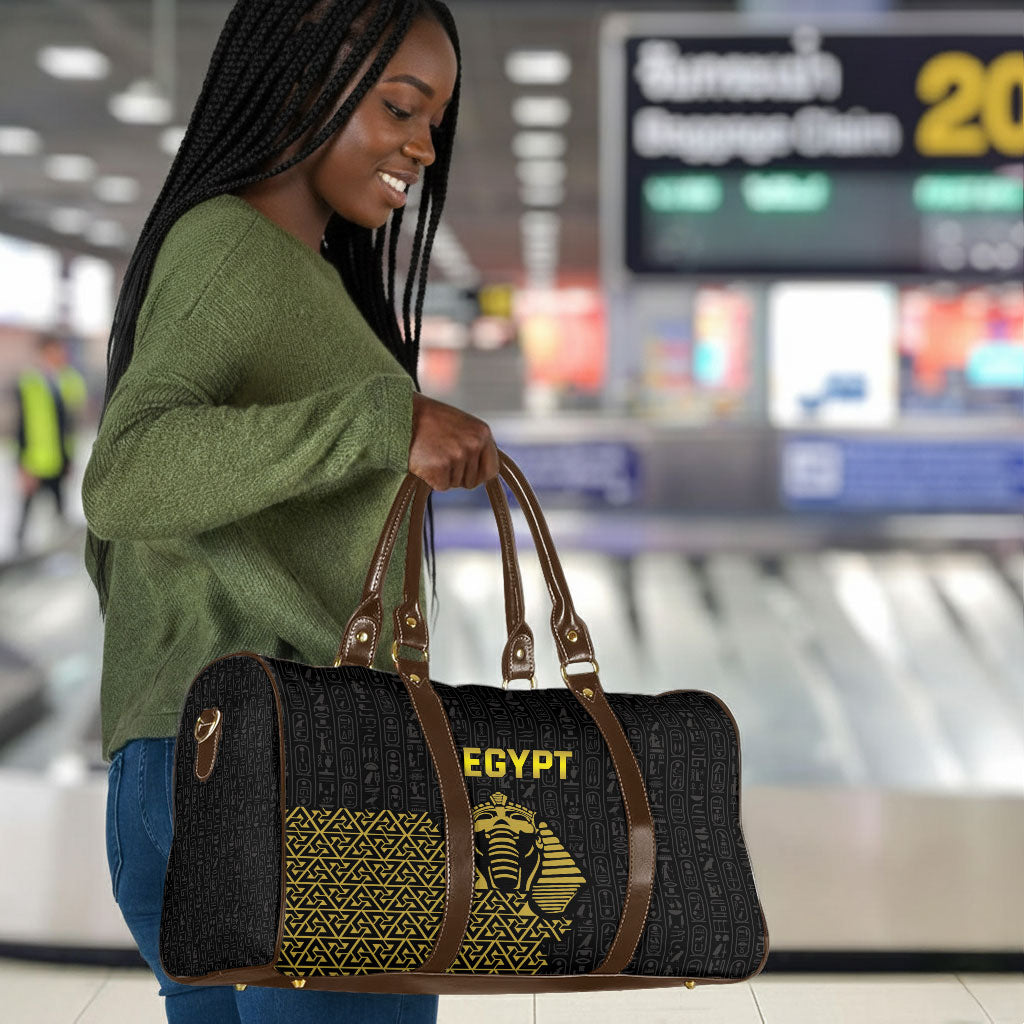 World Football 2026 Egypt Travel Bag Pharaohs Hieroglyphs Pride Black Version