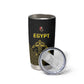 Custom World Football 2026 Egypt Tumbler Cup Pharaohs Hieroglyphs Pride Black Version