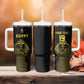 Custom World Football 2026 Egypt Tumbler With Handle Pharaohs Hieroglyphs Pride Black Version
