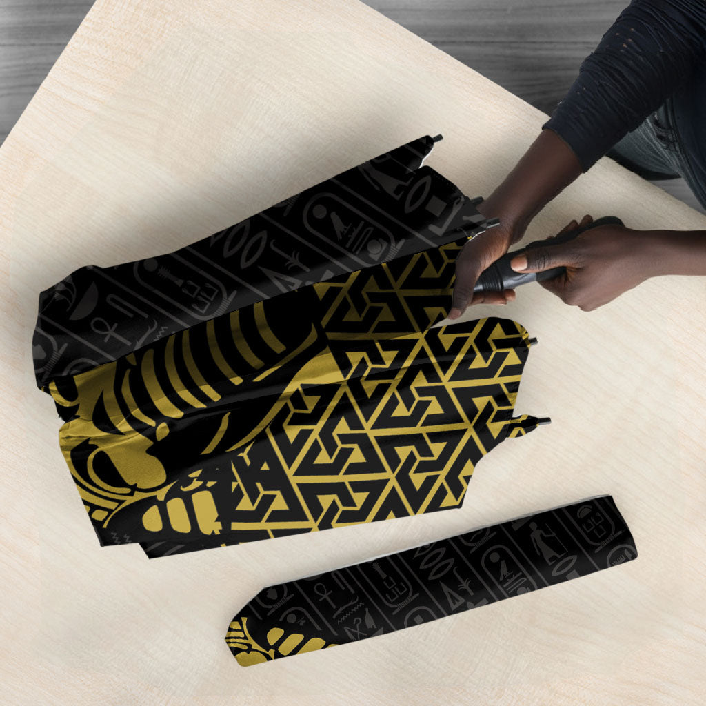 World Football 2026 Egypt Umbrella Pharaohs Hieroglyphs Pride Black Version