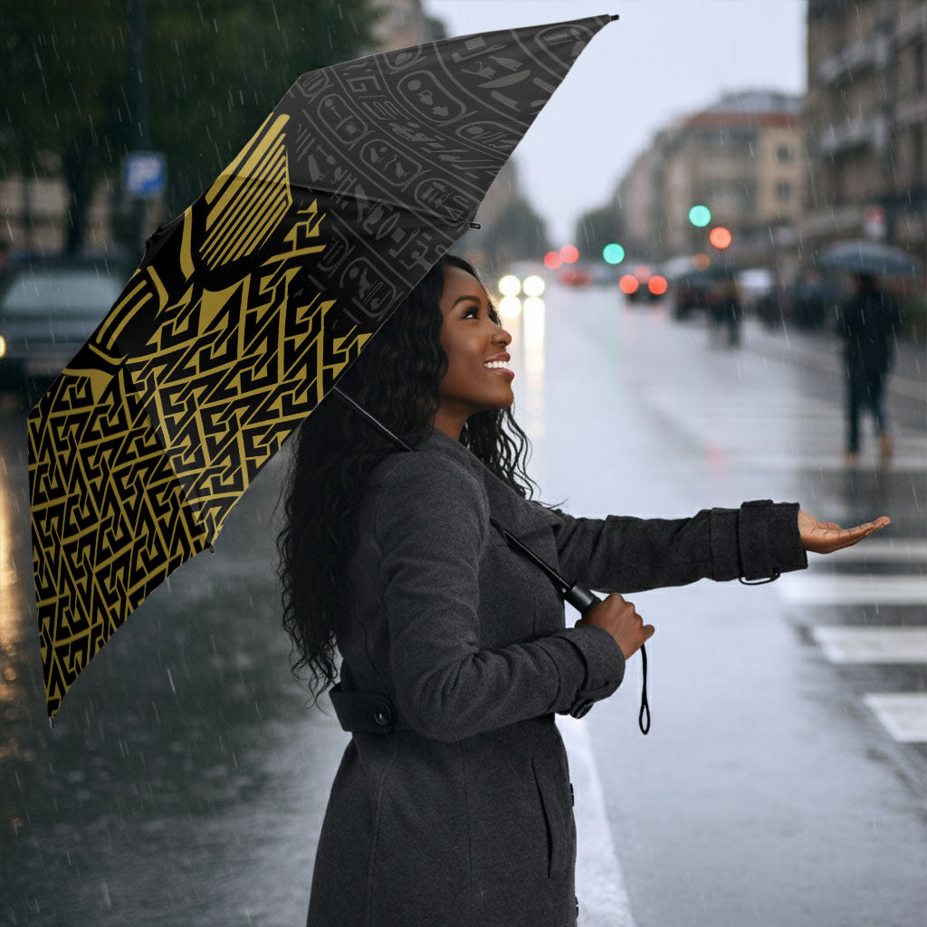 World Football 2026 Egypt Umbrella Pharaohs Hieroglyphs Pride Black Version