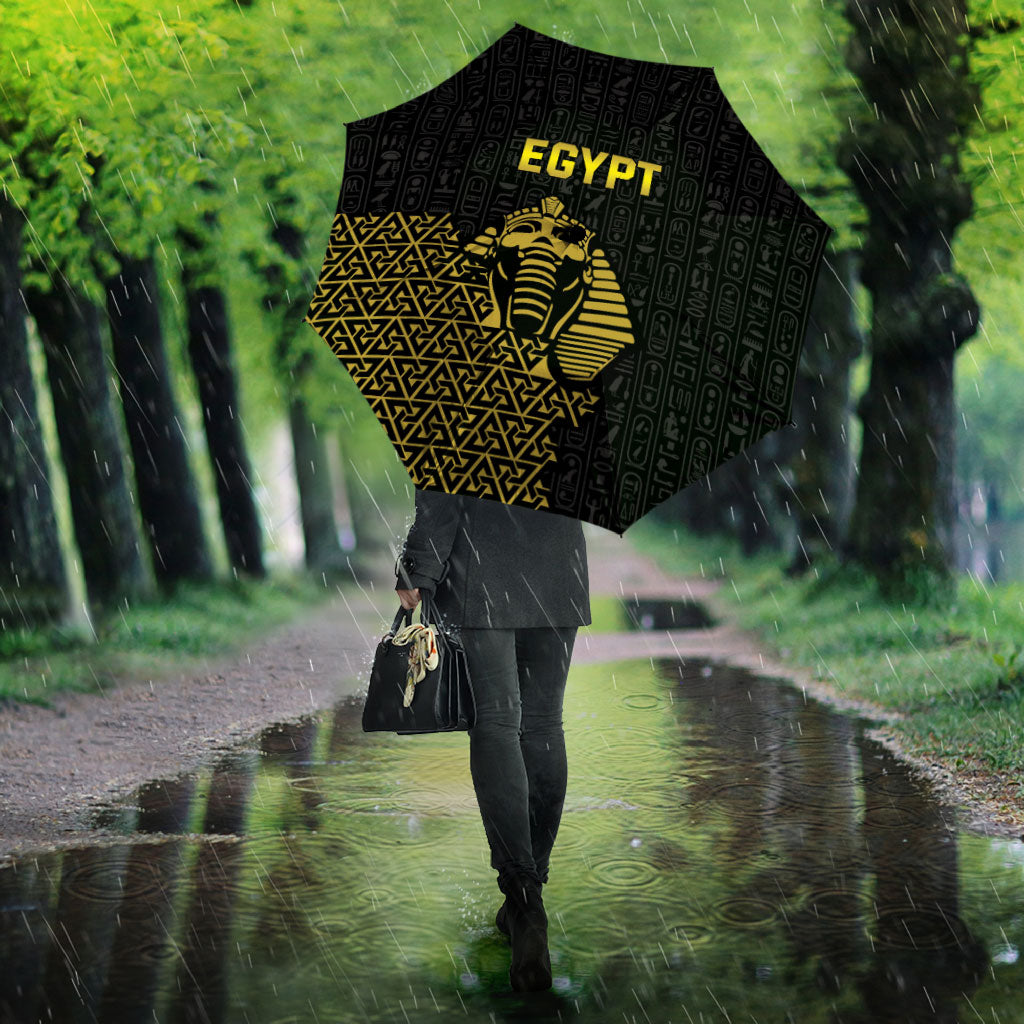 World Football 2026 Egypt Umbrella Pharaohs Hieroglyphs Pride Black Version