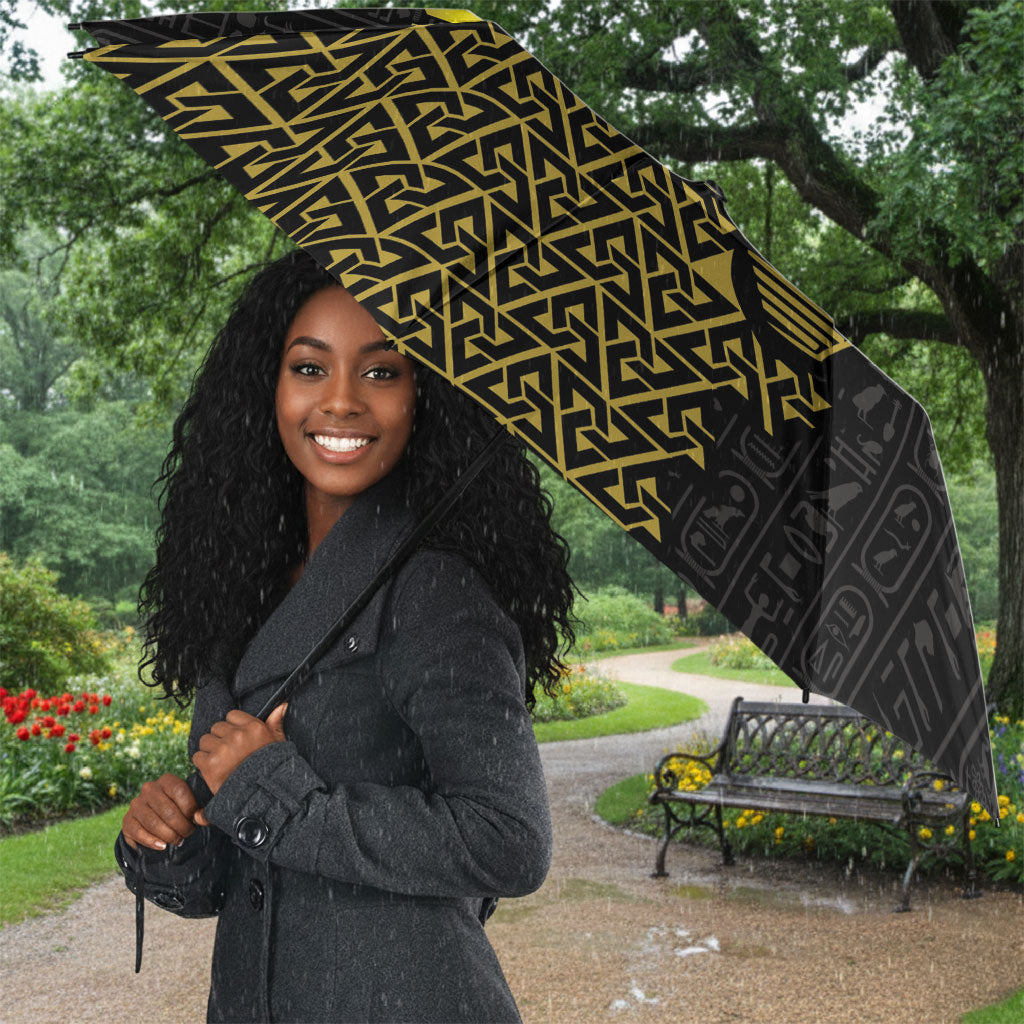 World Football 2026 Egypt Umbrella Pharaohs Hieroglyphs Pride Black Version