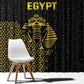 World Football 2026 Egypt Window Curtain Pharaohs Hieroglyphs Pride Black Version