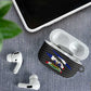 Black Haitians Beast AirPods Case Ripped Flag Graphic
