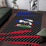 Black Haitians Beast Area Rug Ripped Flag Graphic - African Pride