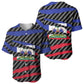 Black Haitians Beast Baseball Jersey Ripped Flag Graphic LT19