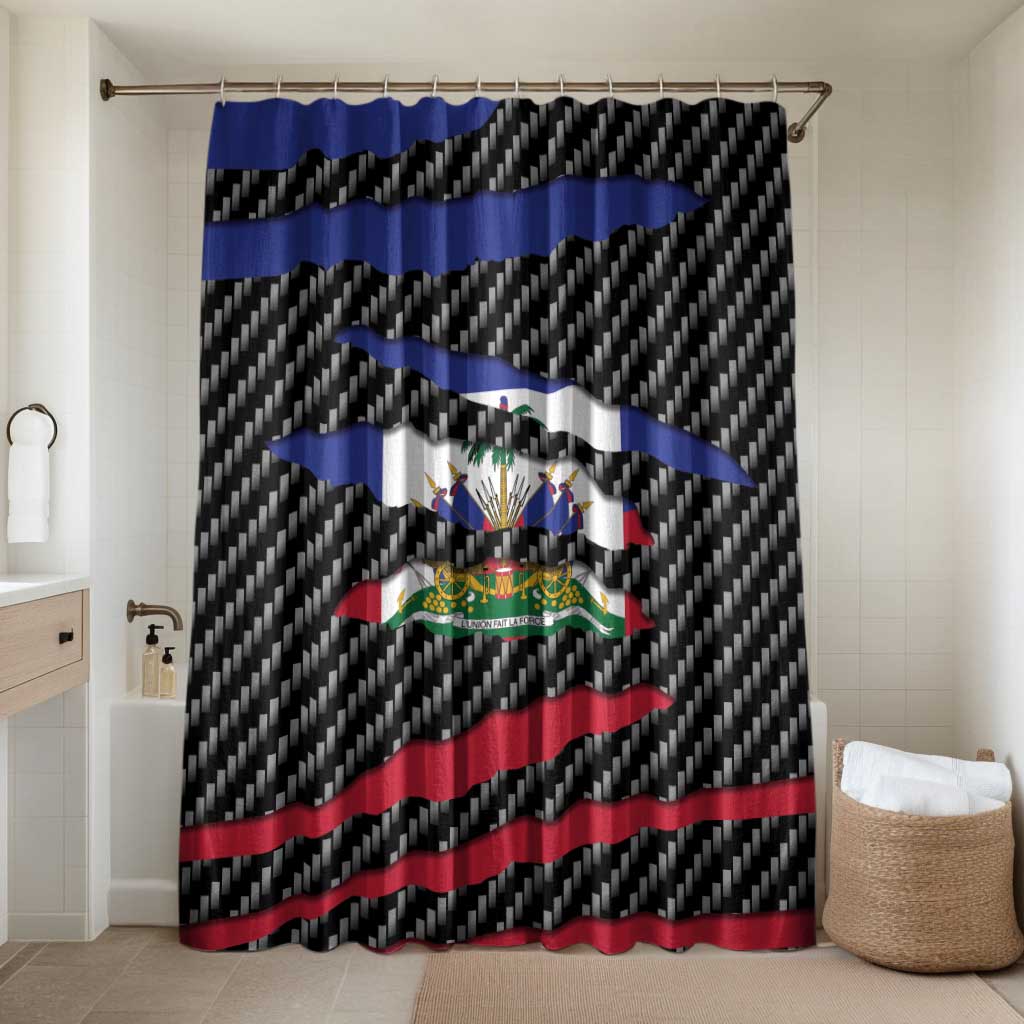 Black Haitians Beast Bathroom Set Ripped Flag Graphic