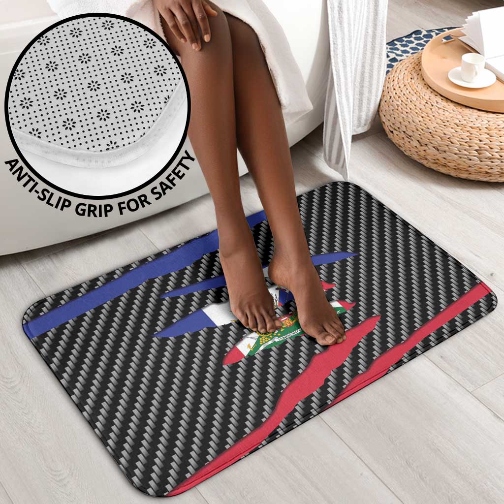 Black Haitians Beast Bathroom Set Ripped Flag Graphic