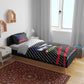 Black Haitians Beast Bedding Set Ripped Flag Graphic - African Pride