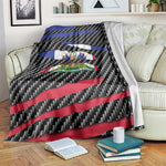 Black Haitians Beast Blanket Ripped Flag Graphic - African Pride