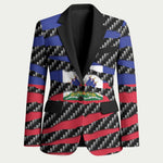 Black Haitians Beast Blazer Ripped Flag Graphic