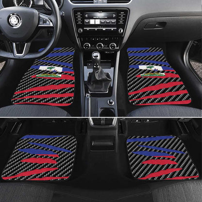 Black Haitians Beast Car Mats Ripped Flag Graphic - African Pride