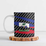 Black Haitians Beast Ceramic Mug Ripped Flag Graphic