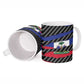 Black Haitians Beast Ceramic Mug Ripped Flag Graphic