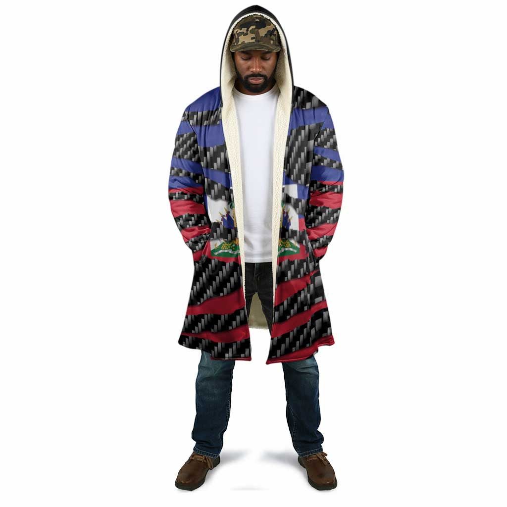 Black Haitians Beast Cloak Ripped Flag Graphic