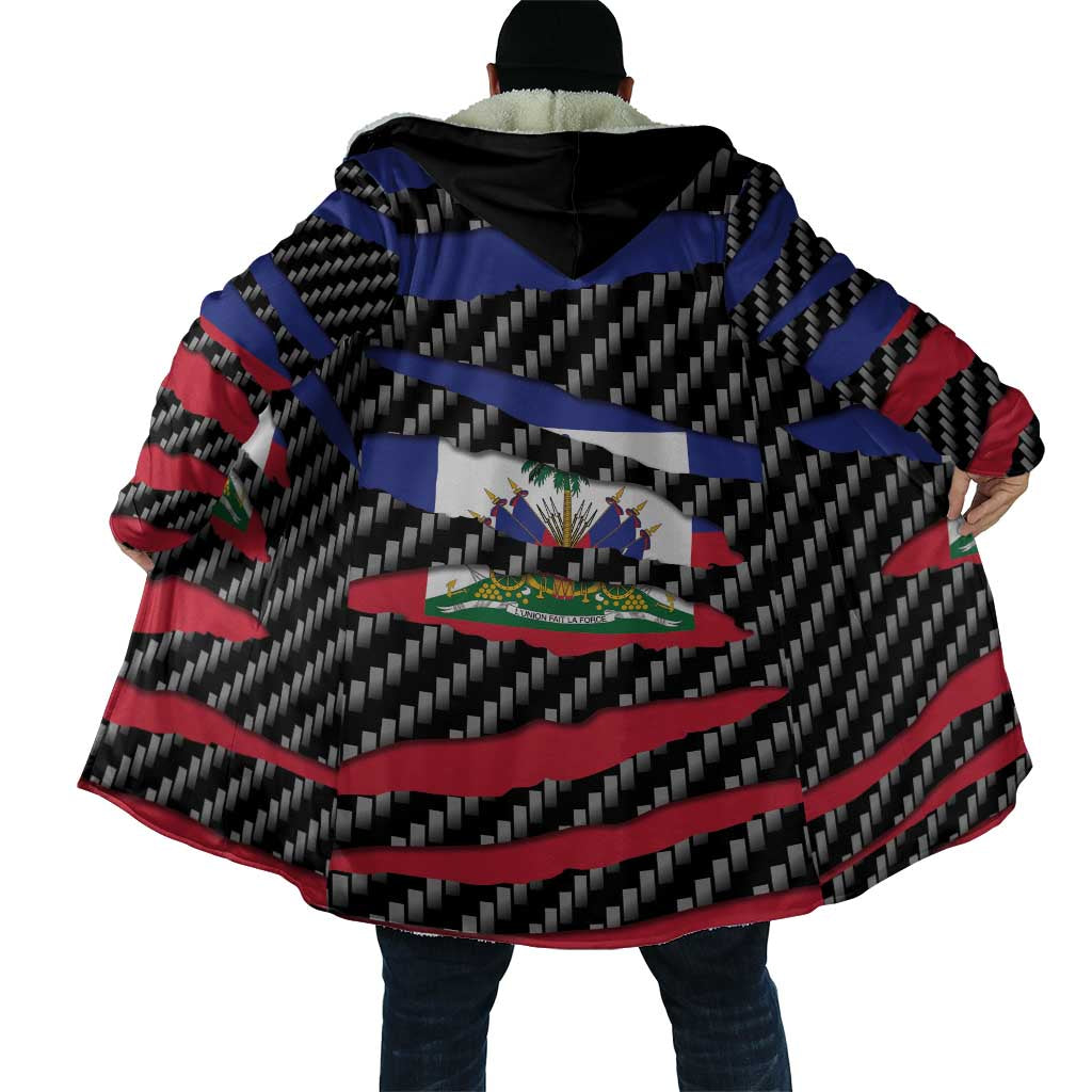 Black Haitians Beast Cloak Ripped Flag Graphic