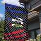Black Haitians Beast Garden Flag Ripped Flag Graphic - African Pride