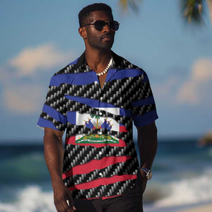 Black Haitians Beast Hawaiian Shirt Ripped Flag Graphic LT19