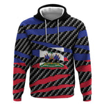 Black Haitians Beast Hoodie Ripped Flag Graphic - African Pride