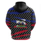 Black Haitians Beast Hoodie Ripped Flag Graphic - African Pride