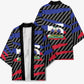 Black Haitians Beast Kimono Ripped Flag Graphic