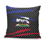 Black Haitians Beast Pillow Cover Ripped Flag Graphic