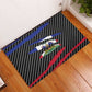 Black Haitians Beast Rubber Doormat Ripped Flag Graphic - African Pride
