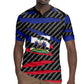 Black Haitians Beast Rugby Jersey Ripped Flag Graphic LT19