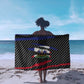 Black Haitians Beast Sarong Ripped Flag Graphic - African Pride