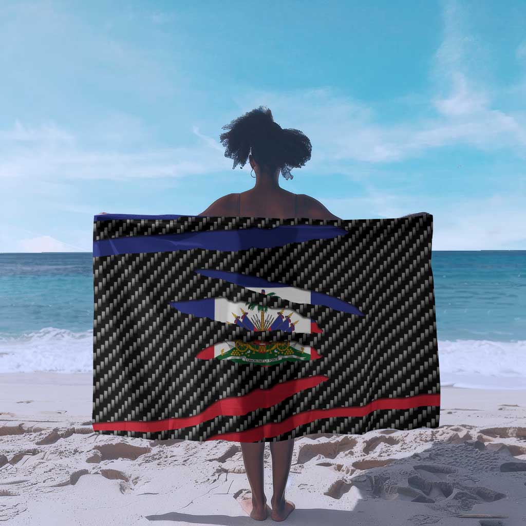 Black Haitians Beast Sarong Ripped Flag Graphic - African Pride