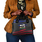 Black Haitians Beast Shoulder Handbag Ripped Flag Graphic - African Pride