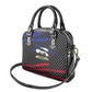 Black Haitians Beast Shoulder Handbag Ripped Flag Graphic - African Pride