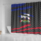 Black Haitians Beast Shower Curtain Ripped Flag Graphic - African Pride