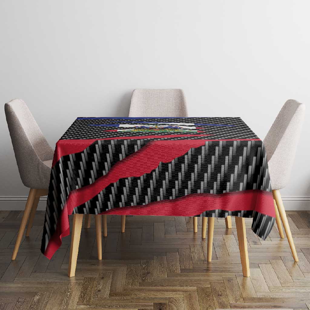 Black Haitians Beast Tablecloth Ripped Flag Graphic - African Pride