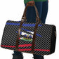 Black Haitians Beast Travel Bag Ripped Flag Graphic
