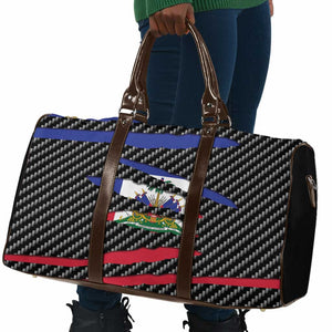 Black Haitians Beast Travel Bag Ripped Flag Graphic